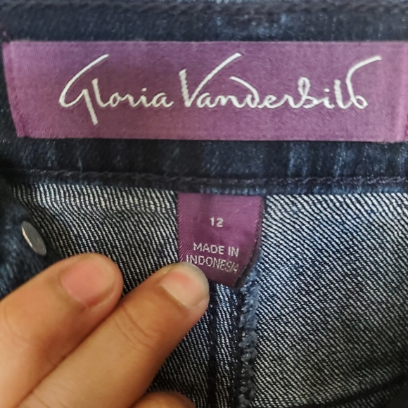 Gloria Vanderbilt Two Jean Bundle Purple & Blue Amanda Pants Women's Size 12 - Picture 7 of 16